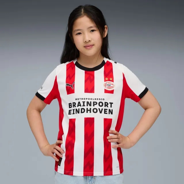 PUMA PSV Eindhoven 25/26 Home Jersey Youth, For All Time Red/White, size 11-12 Youth
