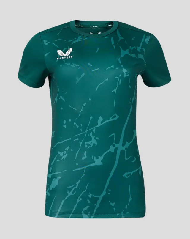Castore Womens Marble Performance Tee - Botanical Garden