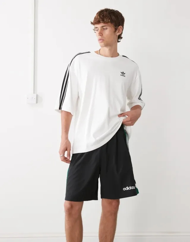 Adidas Originals Shorts In Black And Green