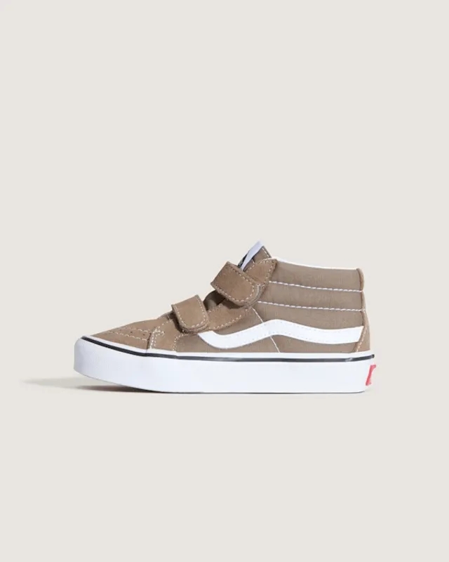 Vans - Kids Sk8-Mid Shoes (4-8 Years), Brown