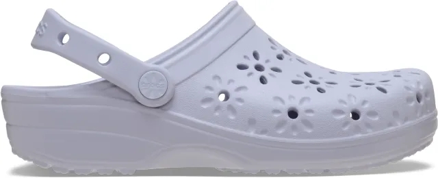 Crocs | Unisex | Classic Floral Cut-Out | Clogs | Purple Moon | W4/M3
