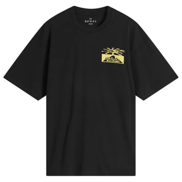 Edwin Men's Mount Fuji Dusk T-Shirt Black