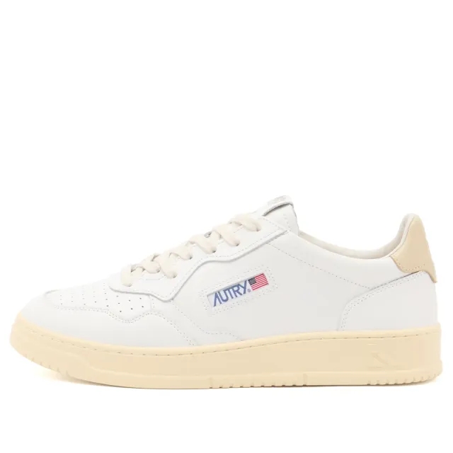 Autry Men's 01 Medalist Low Leather Sneaker Wht/Tidfoam