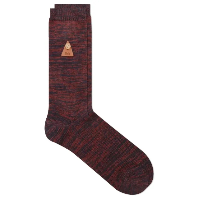 Folk Men's Melange Sock Navy Espresso Mix
