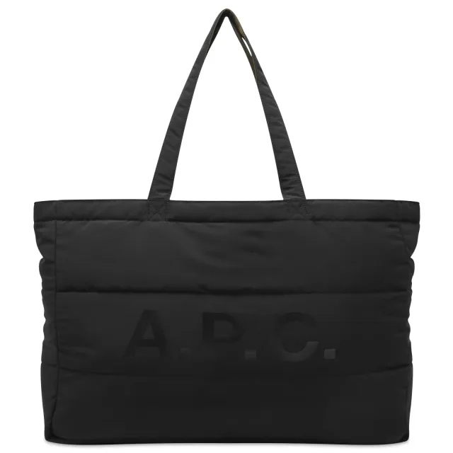 A.P.C. Men's Diane Reversible Shopping Tote Khaki/Black