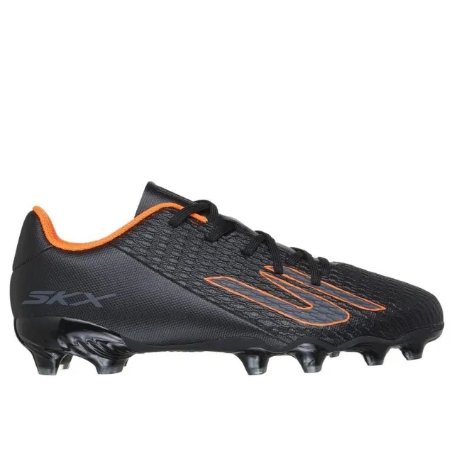 Skechers SKX_2 Jr Youth MG Sneaker in Black/Orange