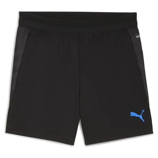 PUMA Individualcup Football Training Shorts Youth, Black/White/Ultra Blue