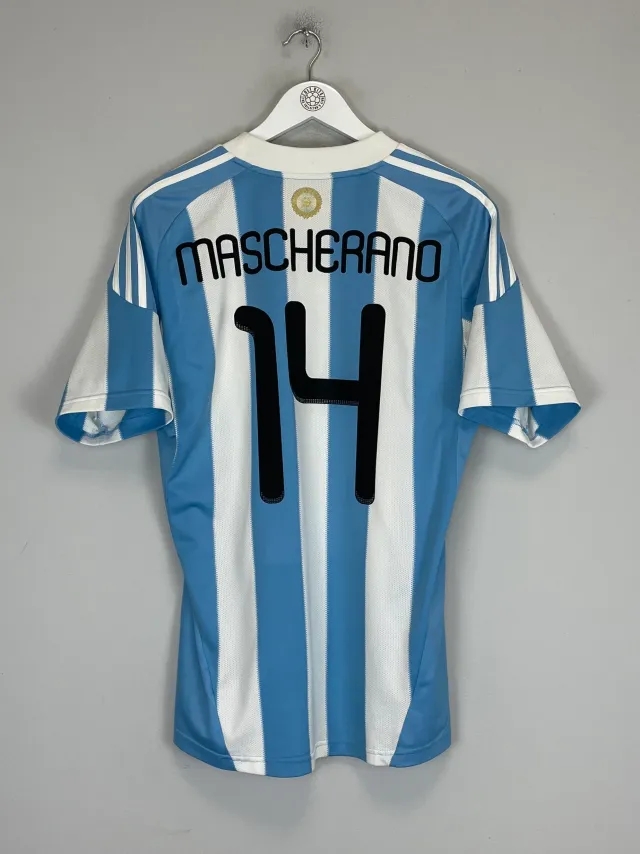 2010/11 ARGENTINA MASCHERANO #14 HOME SHIRT (M) ADIDAS | Cult Kits