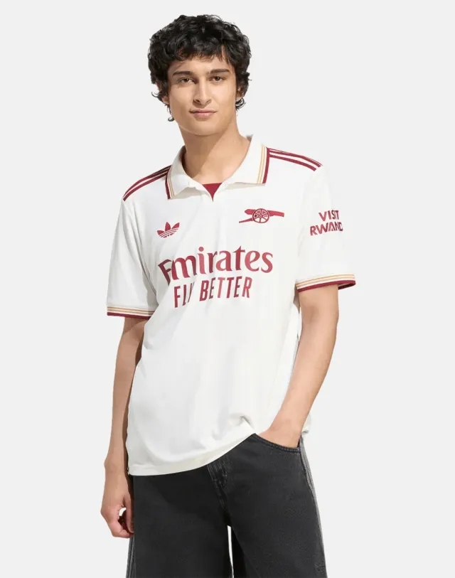 Men's adidas Adults Arsenal 25/26 Third Jersey in White 