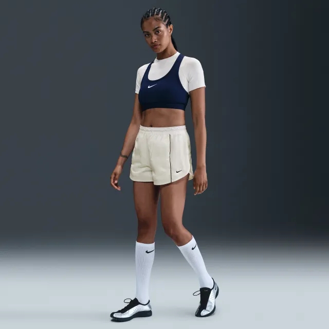 Nike Windrunner Women's Mid-Rise 5cm (approx.) Woven Shorts - White - Nylon