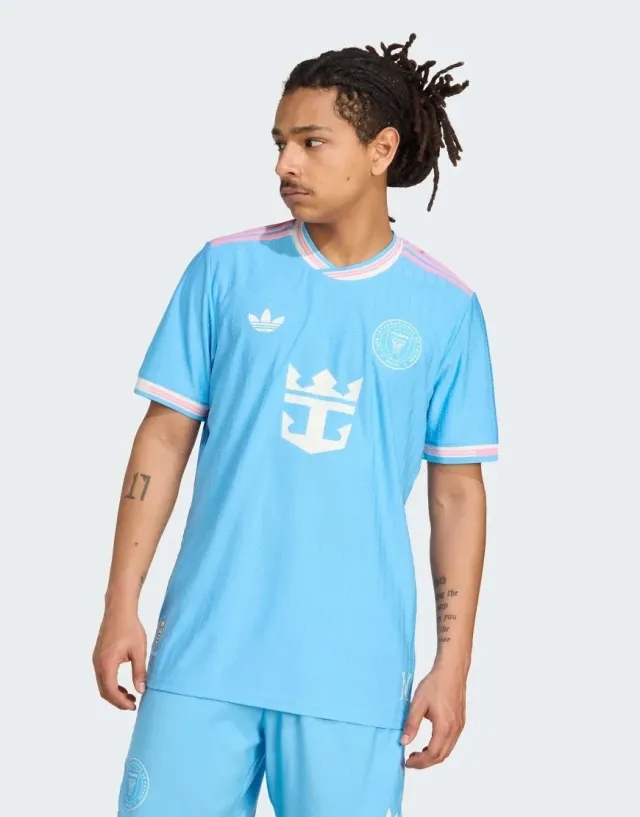 Adidas Performance Inter Miami Cf 25/26 Third Authentic Jersey In Semi Blue Burst