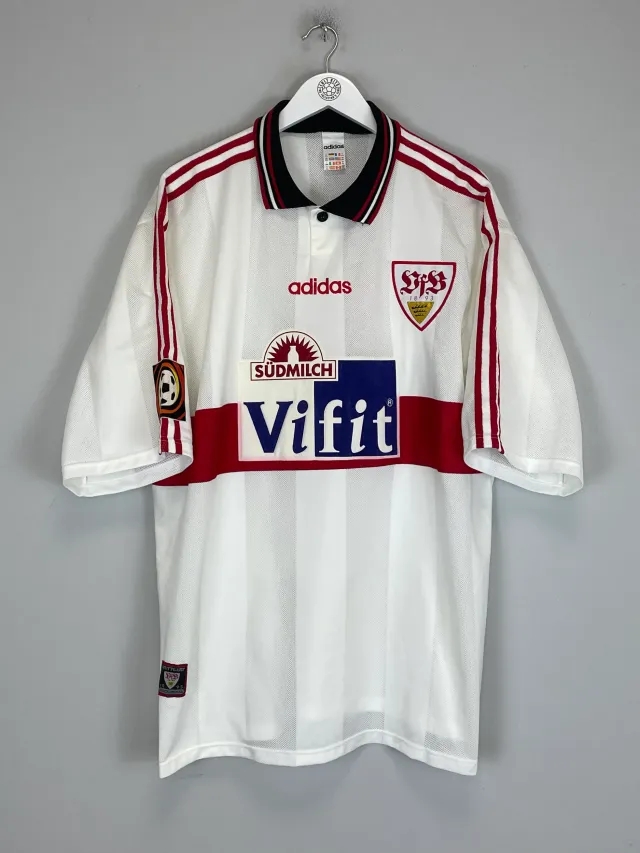 1996/97 STUTTGART VERLAAT #5 *MATCH ISSUE* HOME SHIRT (XXL) ADIDAS | Cult Kits