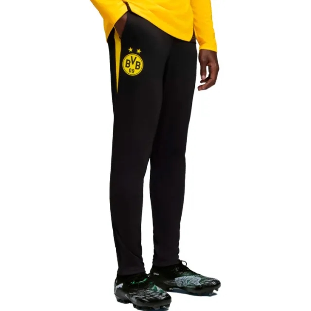 PUMA Borussia Dortmund Training Pants Men, Black/Faster Yellow, size 3XL