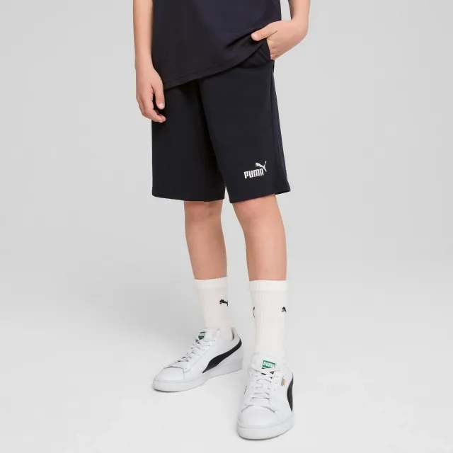PUMA Ess No. 1 Logo Jersey Shorts Youth, Dark Blue