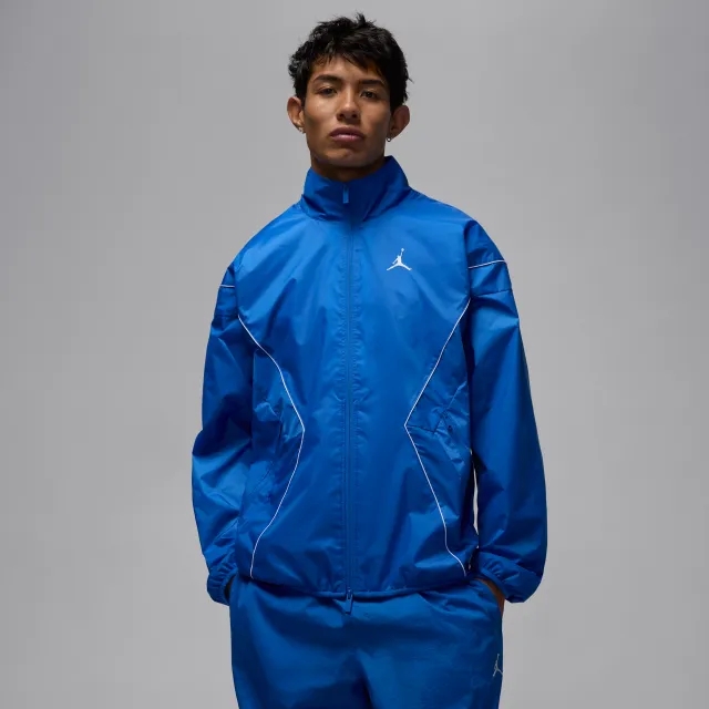 Nike Jordan Brooklyn Men's Draft Jacket - Blue - Nylon