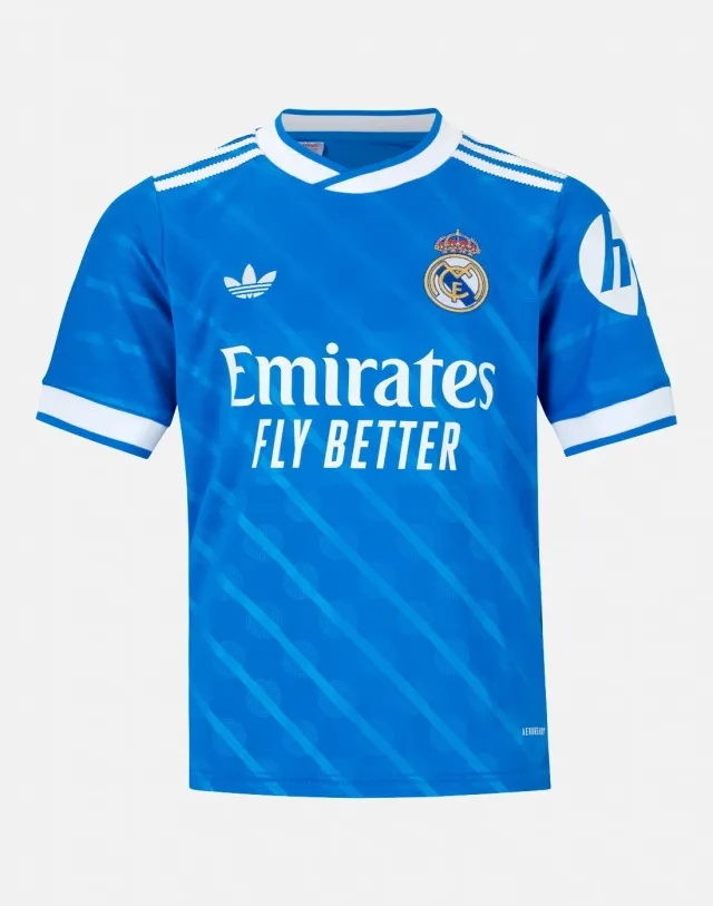Kids' adidas Real Madrid 25/26 Third Jersey in Blue 