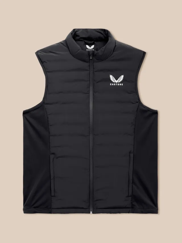 Castore Padded Unisex Gilet - Caviar Black
