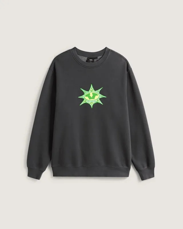 Vans - Star Checker Crew Sweatshirt, Man, Black