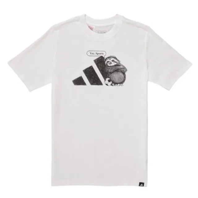 adidas  Sports Graphic T-Shirt Kids  girls's Children's T shirt in White