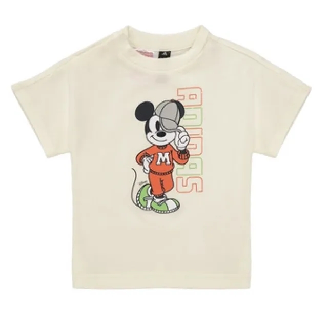 adidas  Disney Mickey Mouse T-Shirt Kids  boys's Children's T shirt in White