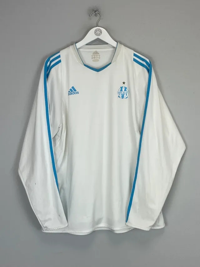2003/04 MARSEILLE *PLAYER ISSUE* L/S HOME SHIRT (XL) ADIDAS | Cult Kits