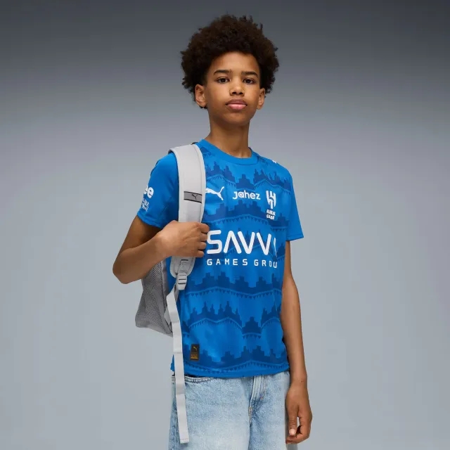 PUMA Al-Hilal Sfc 25/26 Home Jersey Youth, Blue Intense/Blazing Blue, size 11-12 Youth