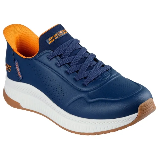 Skechers Men's Slip-ins: BOBS Sport Squad 4 - Direct Step Sneaker in Navy Blue