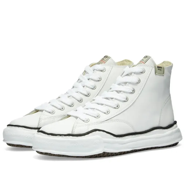 Maison MIHARA YASUHIRO Men's Original Sole Leather Hi-Top Sneaker White