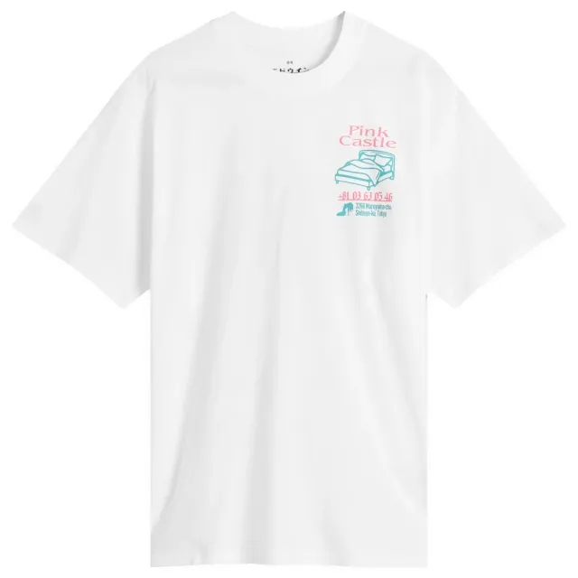 Edwin Men's Pink Castle T-Shirt White