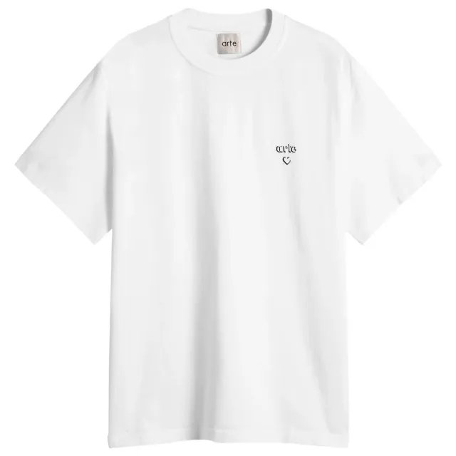 Arte Men's Heart Logo T-Shirt White