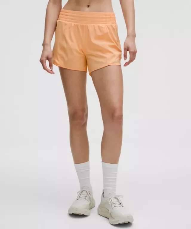 lululemon – Women's Hotty Hot High-Rise Lined Shorts – 4" – Color Orange – Size 0