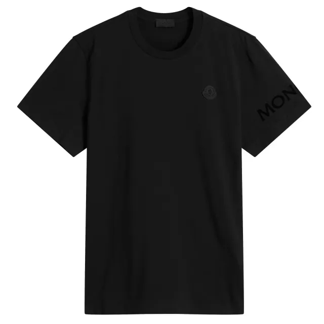 Moncler Men's Short Sleeve Cotton T-Shirt Black
