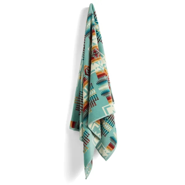 Pendleton Jacquard Bath Towel Aqua