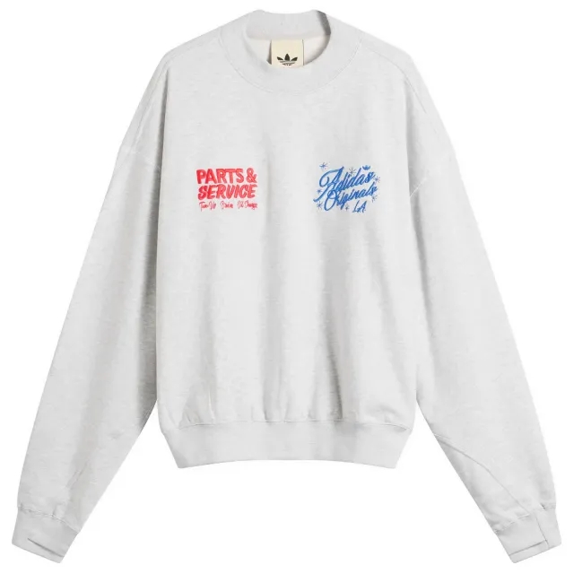 Adidas Men's OG LA Crew Sweat Light Grey Heather