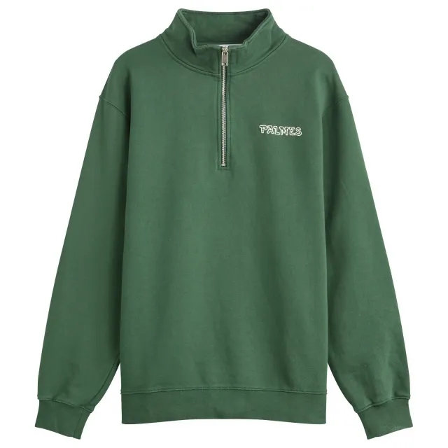 Palmes Men's Remember Zip Sweatshirt Dark Green