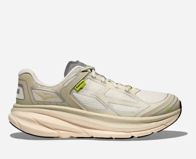 Hoka Clifton One9 Supervsn Lifestyle Shoes In Cannoli Cream/Tidal Foam