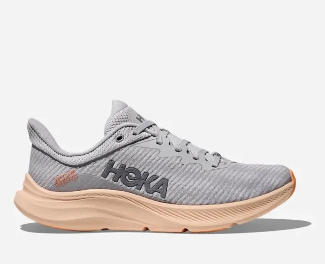 Hoka Women's Solimar Training & Gym Shoes In Cosmic Grey/Tangerine Glow