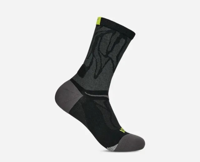 Hoka Clifton Crew Run Sock In Black