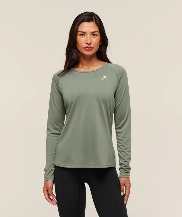  TRAINING LONG SLEEVE TOP - Unit Green