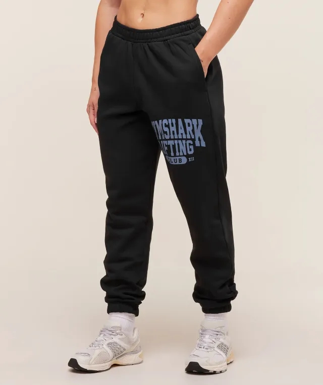  Lifting Club Graphic Joggers - Black