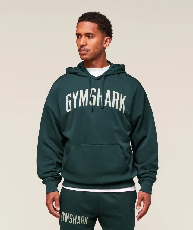 Worn Graphic Hoodie - Deep Petrol Blue