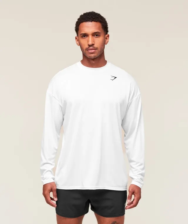  Arrival Oversized Long Sleeve T-Shirt - White