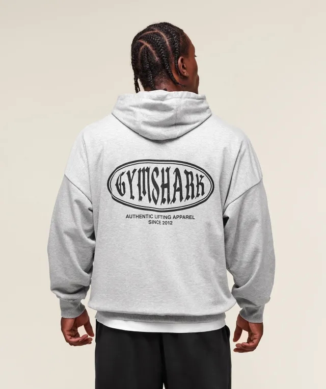  Authentic Lifting Apparel Hoodie - Light Grey Core Marl