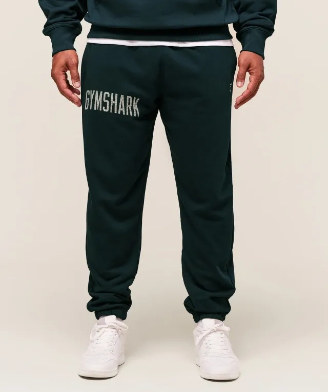 Worn Graphic Jogger - Deep Petrol Blue