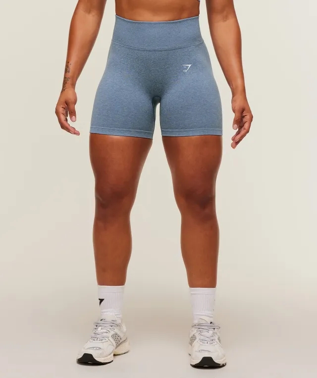  Lift Seamless Shorts - Worn Blue/Peri Blue Marl