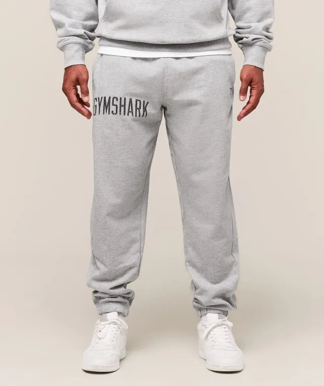  Worn Graphic Jogger - Light Grey Core Marl