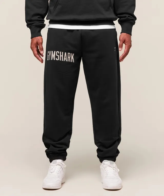  Worn Graphic Jogger - Black