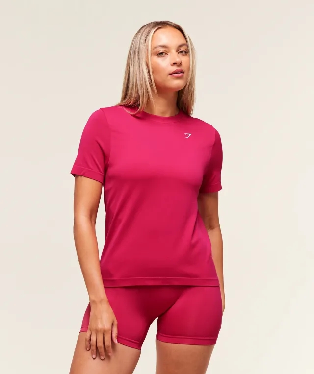  Everyday Seamless T-Shirt - Build Pink