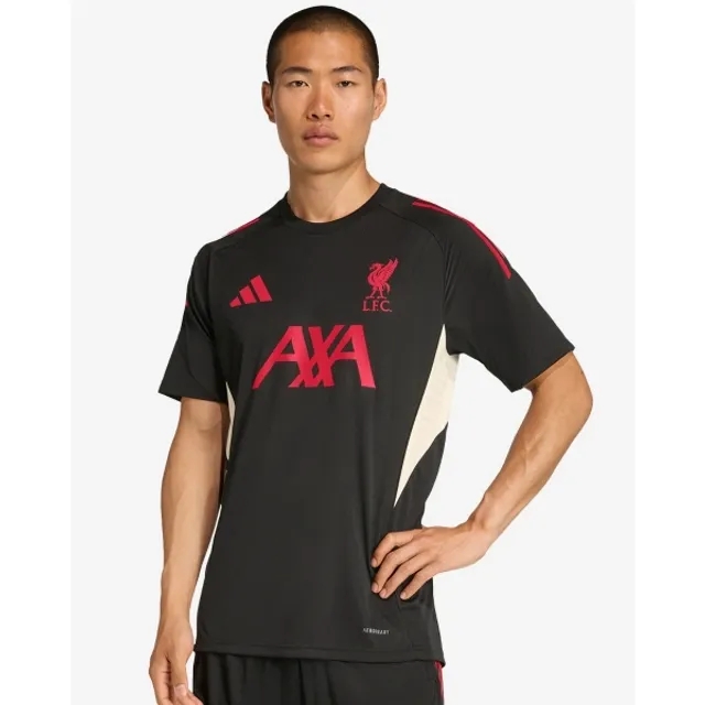 LFC adidas Mens 25/26 Domestic Short Sleeve Top Black