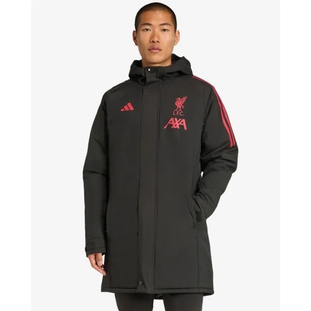 LFC adidas Mens 25/26 Domestic Long Match Day Jacket Black